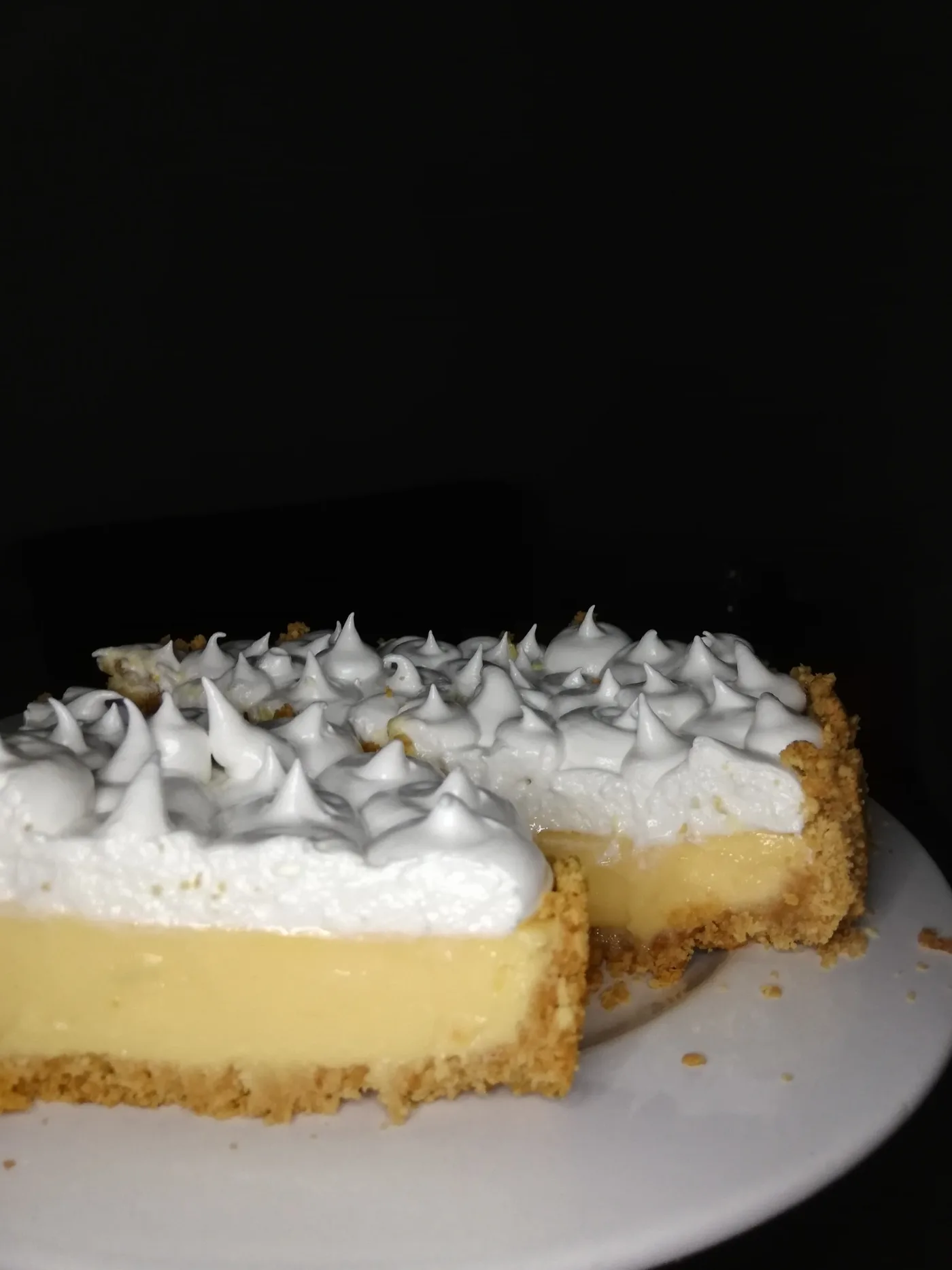 Pie de limón con la cobertura de merengue italiano. Modo Andy