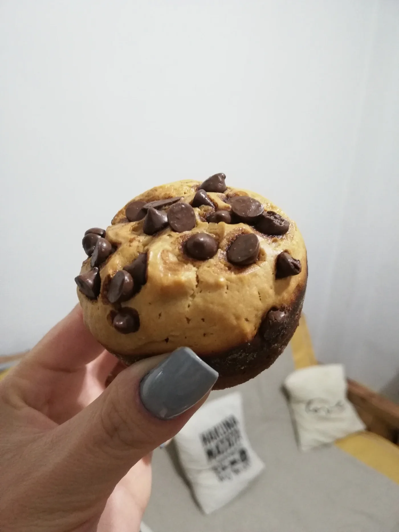 Ponquecitos con chips de chocolate       