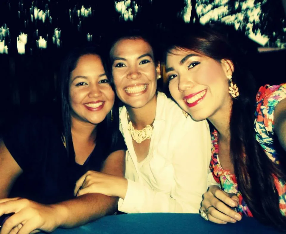 Selfie con Winny y mi hermana, hace unos años